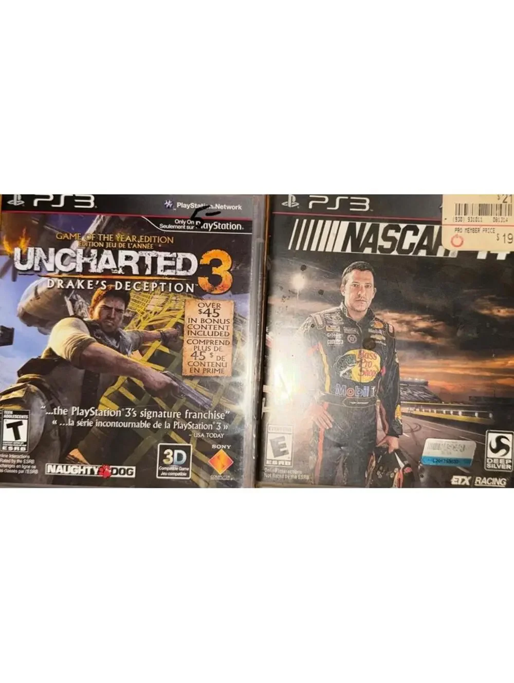 PlayStation 3 PS3 Game Lot of 8 Call Of Duty Uncharted Nascar Street Fighter